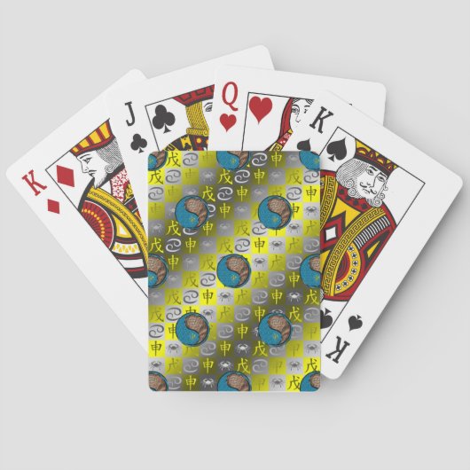 Jeu De Cartes Cancer & Singe de Terre (dos)