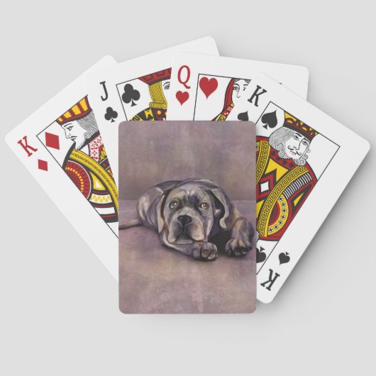 Jeu De Cartes Cane Corso - Italien Mastiff Puppy (dos)