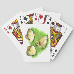 Jeu De Cartes Canetons de canard colvert enneigés
