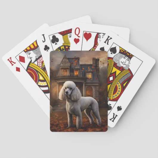 Jeu De Cartes Caniche Halloween Effrayant (dos)