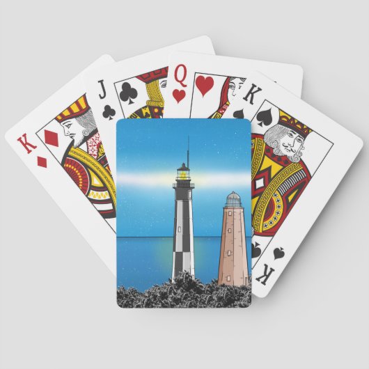 Jeu De Cartes Cape Henry Lighthouse Virginia Chesapeake Bay (dos)