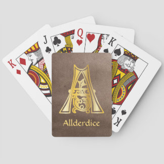Jeu De Cartes Capitale décorative botanique médiévale A