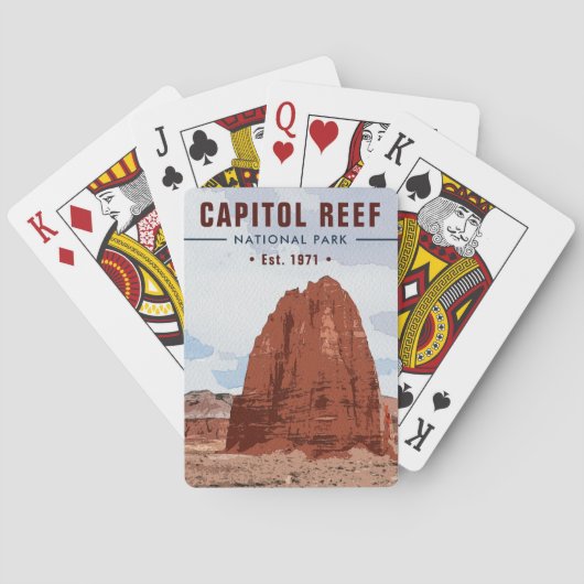 Jeu De Cartes Capitol Reef National Park Cathedral Valley Loop (dos)