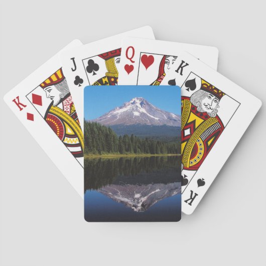 Jeu De Cartes Capot de bâti reflété dans le lac (dos)
