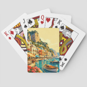 Jeu De Cartes Capri Italie Marina Grande Port Souvenir