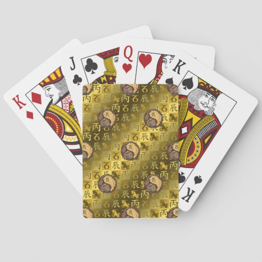 Jeu De Cartes Capricorne & Dragon de Feu (dos)