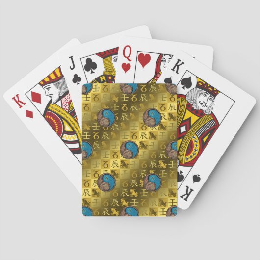 Jeu De Cartes Capricorne & Dragon d'eau (dos)