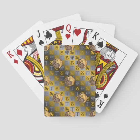 Jeu De Cartes Capricorne & Lapin de Feu (dos)