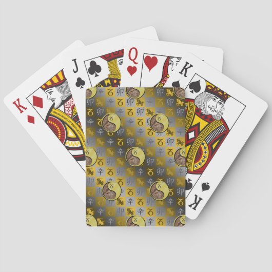 Jeu De Cartes Capricorne & Lapin Métal (dos)