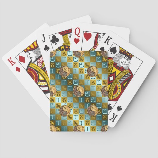 Jeu De Cartes Capricorne & Serpent de feu (dos)