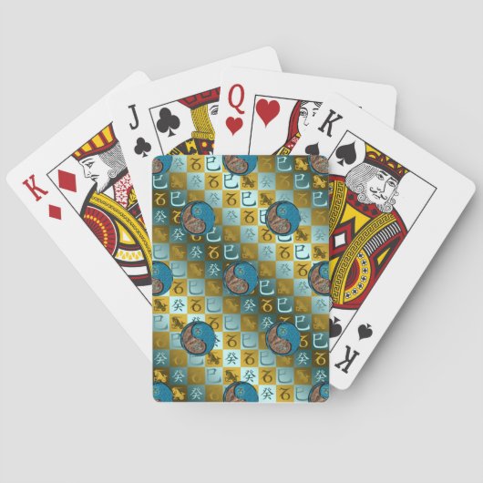 Jeu De Cartes Capricorne & Serpent d'eau (dos)