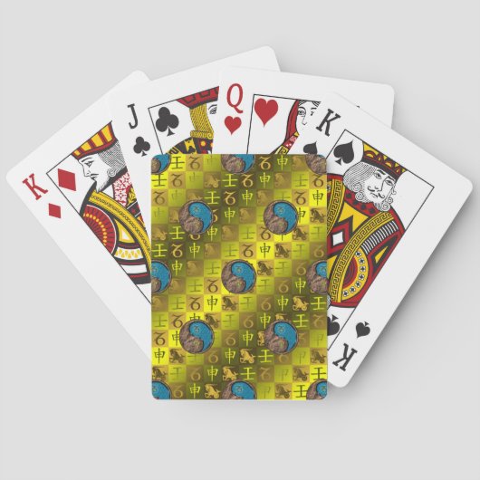 Jeu De Cartes Capricorne & Singe d'eau (dos)
