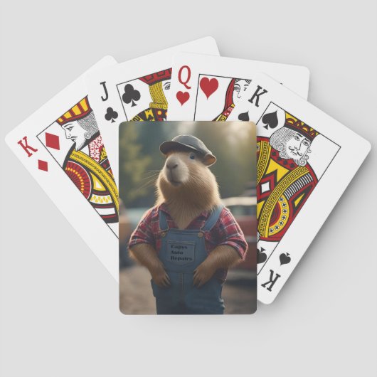 Jeu De Cartes "Capybara Mechanic : Grease, engrenages et Good Vi (dos)