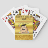 Jeu De Cartes Caractère de pomme de terre avec diplôme (dos)