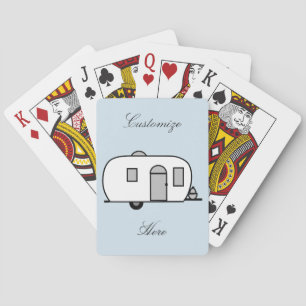 Jeu De Cartes caravane vintage classique arrondie