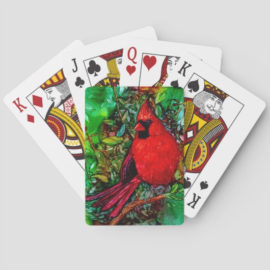 Jeu De Cartes Cardinal dans l'arbre (dos)