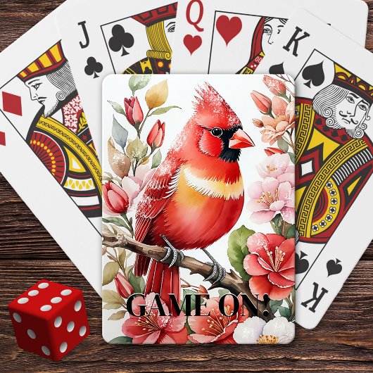 Jeu De Cartes Cardinal de Noël en neige