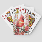 Jeu De Cartes Cardinal de Noël en neige (dos)