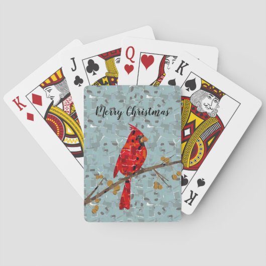 Jeu De Cartes Cardinal Rouge, l'oiseau de Noël (dos)