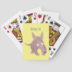 Jeu De Cartes Caricature amusante de Aardvark