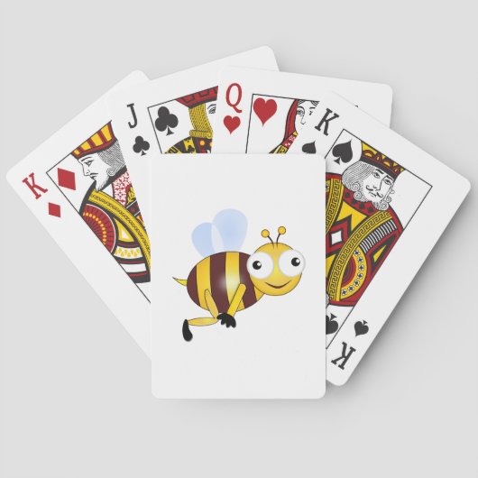 Jeu De Cartes Caricature d'abeille (dos)