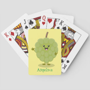 Jeu De Cartes Caricature de chérimoya à la crème anglaise