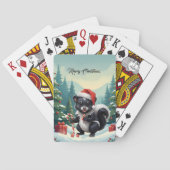 Jeu De Cartes Caricature de la peau de Noël mignon (dos)