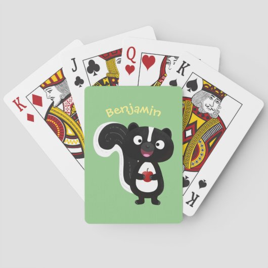 Jeu De Cartes Caricature de skunk jote happy (dos)
