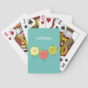 Jeu De Cartes Caricature de tomates cerises mûres