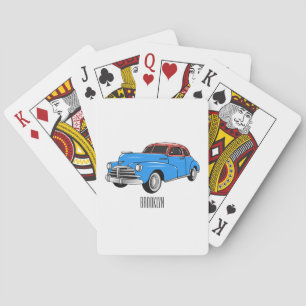 Jeu De Cartes Caricature de voiture classique 1948