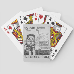 Jeu De Cartes Caricature vintage Booze