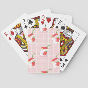 Jeu De Cartes Caricatures de Lait de fraise : Motif