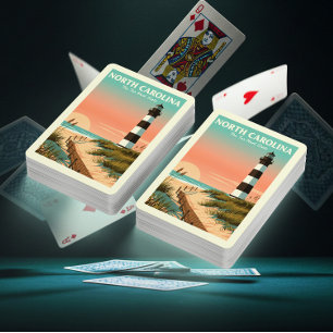 Jeu De Cartes Caroline du Nord vintage
