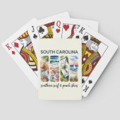 Jeu De Cartes Caroline du Sud - Surf Sud et ciel de pêche (dos)