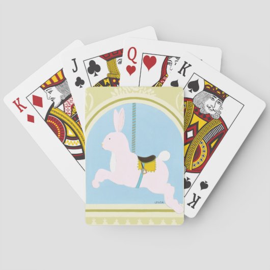 Jeu De Cartes Carousel Rabbit par June Erica Vess (dos)