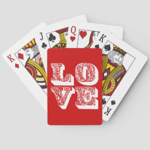 Jeu De Cartes Carré d'amour rétro personnalisable