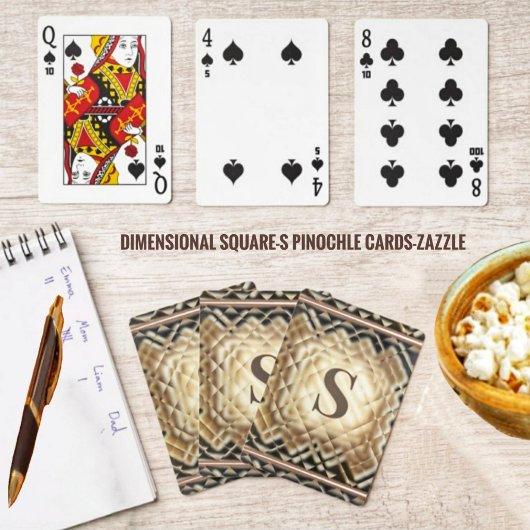Jeu De Cartes Carré dimensionnel - S