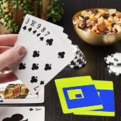 Jeu De Cartes Carré jaune et bleu (In Situ)