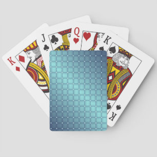 Jeu De Cartes Carreaux de métal bleu Décor de Noël