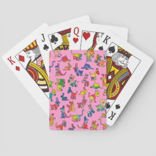 Jeu De Cartes Carreaux de Motif Animaux Abstraits
