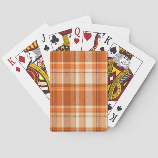 Jeu De Cartes Carreaux orange (dos)