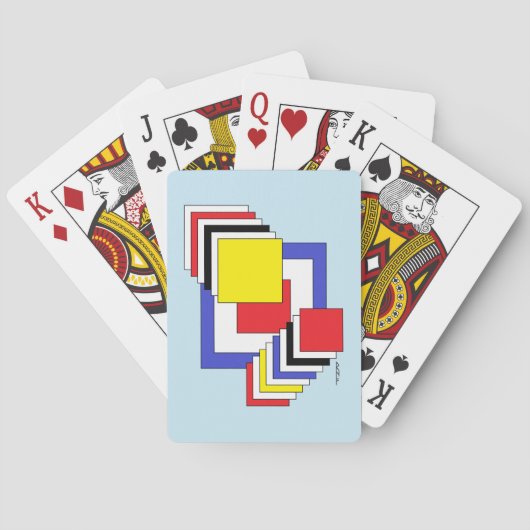 Jeu De Cartes Carrés Abstraits (dos)