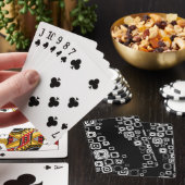 Jeu De Cartes Carrés noir et blanc rétro (In Situ)