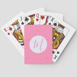 Jeu De Cartes Carrés ondulés rose clair Classique