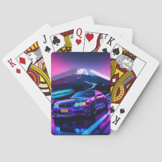 Jeu De Cartes Cartas de póquer clásicas Neon Drift Nights - Skyl