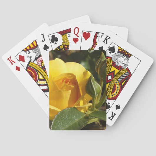 Jeu De Cartes Carte à jouer à la rose jaune (dos)