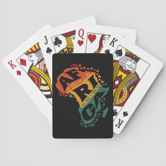 Jeu De Cartes Carte Afrique (dos)