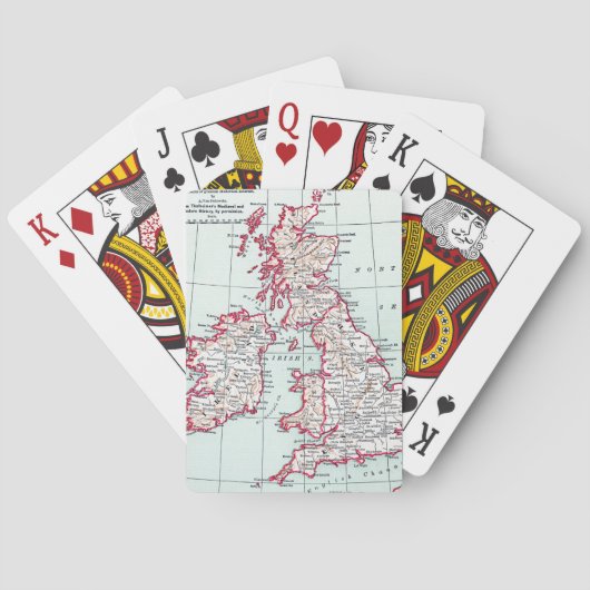 Jeu De Cartes CARTE : BRITISH ISLES, c1890 (dos)