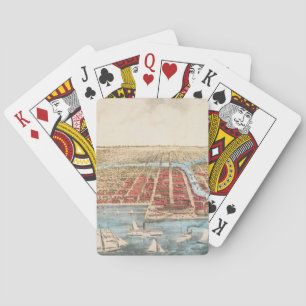 Jeu De Cartes CARTE : CHICAGO, c1857