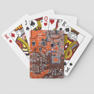 Jeu De Cartes Carte circuit imprimé circuit orange PCB
